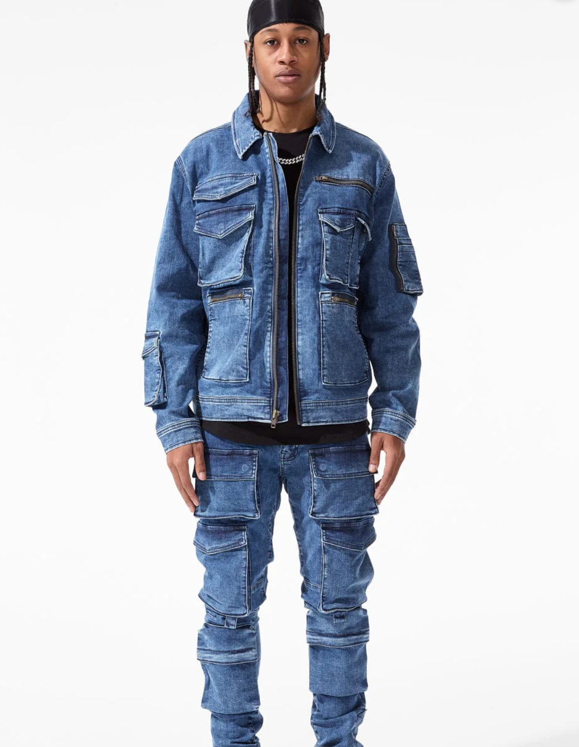 Legion Cargo Denim (Dark Indigo)
