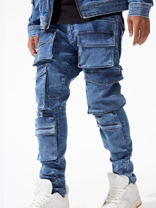 Legion Cargo Denim (Dark Indigo)