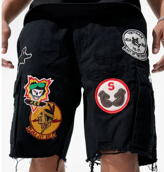 Jordan Craig Retro - War Angel Cargo Shorts - Black